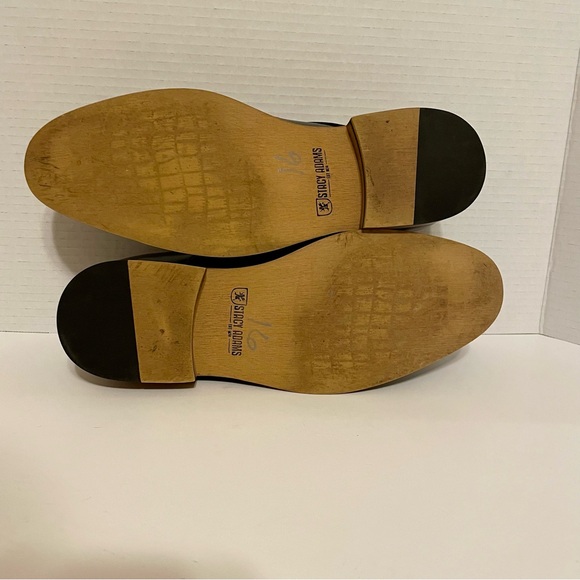 STACY ADAMS Men's Desmond Cap Toe Monk Strap Loafer Black Size 8 M - Picture 10 of 10